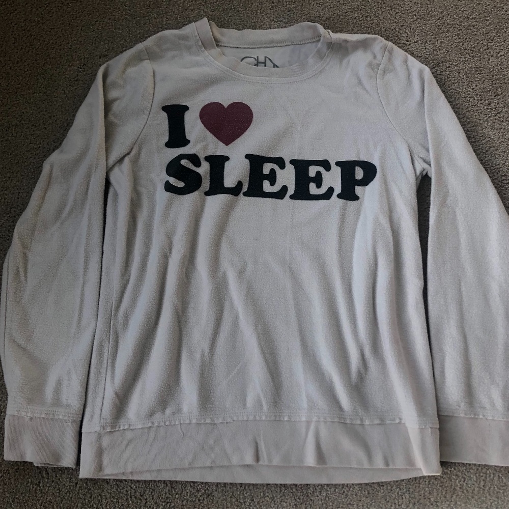 I love sleep sweater